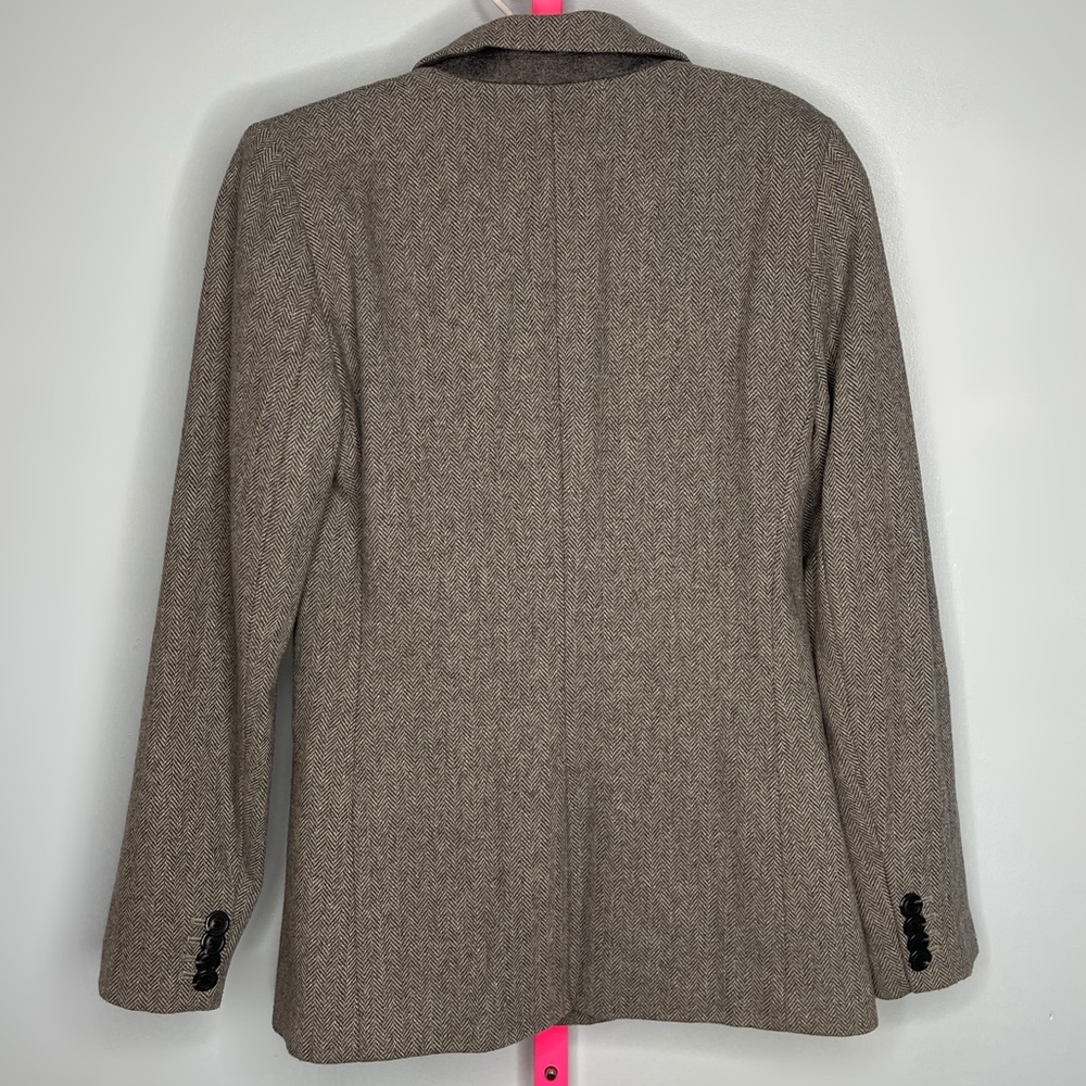 Gap Gray Wool Blend Herringbone Double Button Bla… - image 3